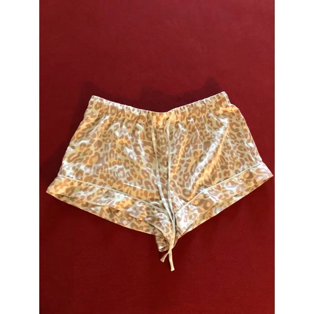 Victoria’s Secret leopard cheetah print comfy cozy lounge pajama sleep shorts